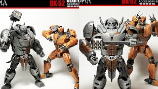 New transformers DNA Design DK52 Upgrade Kit For Studio Series SS98 Cheetor amp SS103 Rhinox [upl. by Ciapas]