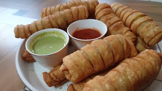 Aalu spring roll  How To Make potato spring roll 🤩😋 [upl. by Atterg8]