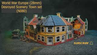 Build Series  World War Europe 28mm  Destroyed Scenery Town Set Bundle [upl. by Sanburn]