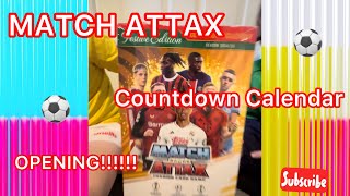 MATCH ATTAX FESTIVE COUNTDOWN CALENDAR OPENING ⚽️ [upl. by Nyleahcim]