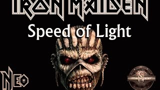 Iron Maiden  Speed of Light guitar cover  FREE BACKING TRACK [upl. by Blaine]