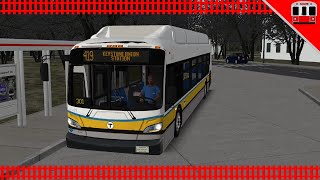 OMSI 2 Cayuga City  Route 419 Keystone Union Station MBTA 2016 NFI XN40 [upl. by Ced]