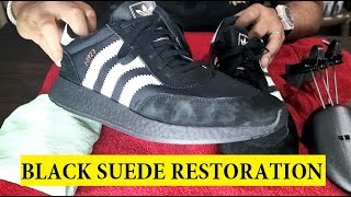 HOW TO RESTORE BLACK SUEDE on INIKI RUNNERS Tutorial video [upl. by Assile]