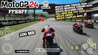 Cara Pasang Game MOTOGP24 PPSSPP New Update Rider Full Offline Ukuran Kecil Di Android [upl. by Htidirrem]