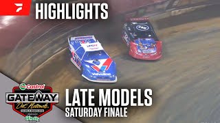 Late Model Finale  Castrol Gateway Dirt Nationals 12724  Highlights [upl. by Ruhtra]