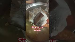 sinigang na salmon shortvideo cooking fish sinigangnasalmon [upl. by Tyika]