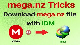 How To Download MEGA Files With IDM100working2020 Solve mega link not loading mega not opening [upl. by Llerod]