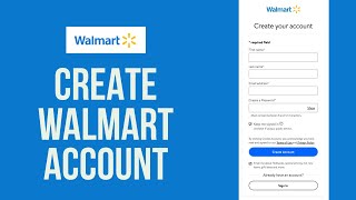 Walmart Sign Up How to Open Walmart Account [upl. by Tirb]