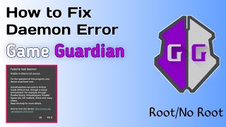 How to fix Failed to Load Daemon Error Game Guardian 2024 [upl. by Enibas751]