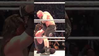 Kane chokeslam to Brock Lesnar WWE live Event short wwe [upl. by Einitsed]