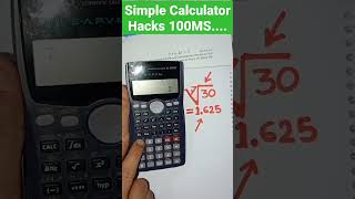 Very Simple Hacks with Scientific 100MS calculator [upl. by Sair]