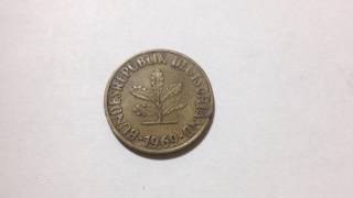 10 Pfennig Germany Coin 1969 [upl. by Poppy155]