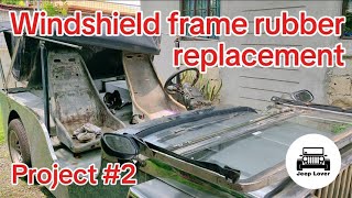 Windshield frame rubber replacement [upl. by Llerrehc]