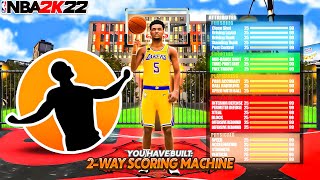 NEW REBIRTH 2 WAY SCORING MACHINE BUILD IN NBA 2K22 [upl. by Eimma]