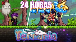 PASE 24 HORAS SIENDO INVOCADOR EN TERRARIA MODO MAESTRO [upl. by Esaj]