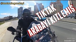 İstanbul trafiğinde dert biter mi Tiktak arabayı yolun ortasında kitlemiş [upl. by Anirac]