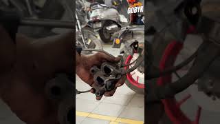 ఈరోజు మా షోరూమ్‌కి MT Vehicle Fork Oil Leak amp Handlebar Replacement కోసం వచ్చింది🔥 mt15 ytshorts [upl. by Charmain310]