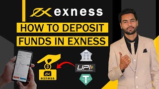 Exness deposit  How to deposit funds in exness account by upi online bank transfer amp USDT [upl. by Eireva]