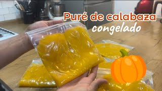 PURÉ DE CALABAZA PARA CONGELAR  EL VLOG DE KIKA [upl. by Pampuch379]