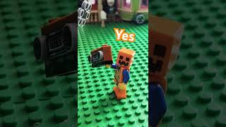 Robot comes to destroy Lego City so had to do it to them legostopmotion legoanimation [upl. by Nnylf]