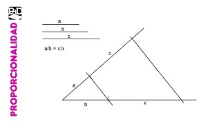 Hallar el segmento cuarto proporcional a otros tres ab  cx Proporcionalidad [upl. by Rolat397]