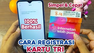 Terbaru  Cara Registrasi Kartu 3 2023 [upl. by Winona266]