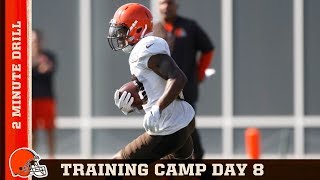 2 Minute Drill Scrimmage prepares team for upcoming preseason game  Cleveland Browns [upl. by Arracot]