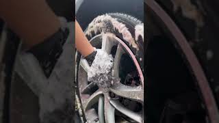 Deep Cleaning these Alloy Wheels cardetailing carwash [upl. by Ayamat299]