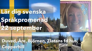 239 språkpromenad  Lär dig svenska svenskamedmarie [upl. by Yenffit734]