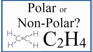 Is C2H4 Polar or Nonpolar Ethylene [upl. by Donalt]