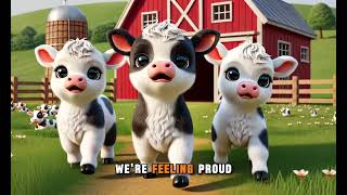 Fun Adventure with Cute Baby Cows – Dancing and Singing Farm Friends [upl. by Xonel]