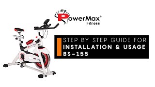 PowerMax Fitness BS155 Home Use Group Bike DIY Installation amp Usage Guidance [upl. by Damalis179]