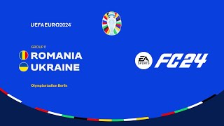 Romania vs Ukraine  UEFA Euro 2024  Group E  EA FC 24 [upl. by Taimi]