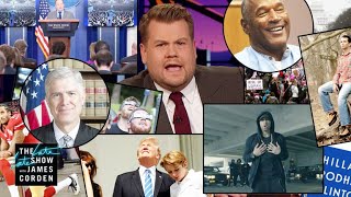 James Corden Breaks Down an Insane 2017 [upl. by Merci198]