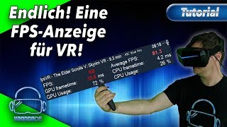 Endlich Eine FPSAnzeige in VR So gehts zB für Pimax 8K Benchmark  GTX 2080 Benchmark [upl. by Otrebile863]