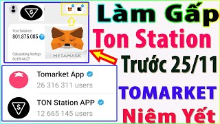 Làm Gấp Ton Station Liên Kết Metamask Trước 2511 Chụp Nhanh Tomarket Thông Báo Niêm Yết [upl. by Acirtap]