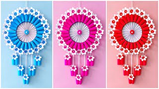 Unique Flower Wall Hanging  Quick Paper Craft For Home Decoration  Easy Wall Mate  DIY Wall Decor [upl. by Mika624]