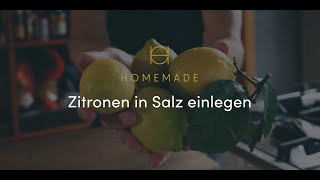 Zitronen in Salz einlegen  How To  HOMEMADE [upl. by Vernen]