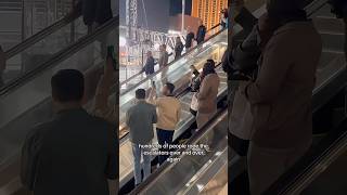 Las Vegas F1 Escalator Hack Sneaky Way to Watch F1 Vegas for Free f1shorts [upl. by Morton]