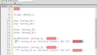 Strukturerad Programmering med C  11 Arrayer med pekare [upl. by Nomyad257]