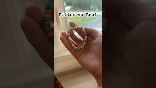 Filter vs real⭐️ bracelet preppy funny music [upl. by Callan]