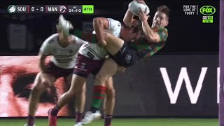 Karl Lawton Gets Sent Off  Rabbitohs Vs Manly Round 8 2022 nrl [upl. by Eedebez]