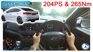 Part 22  Hyundai Elantra Sport AD 16 Turbo  Malaysia POV Genting Run 冲上云霄 CC Subtitle [upl. by Nerta369]