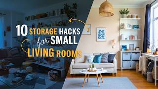 Small Living Room Here Are 10 MustHave Storage Solutions You Need [upl. by Moir]