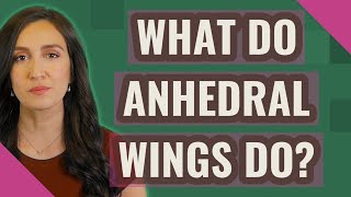 What do Anhedral Wings do [upl. by Timms204]