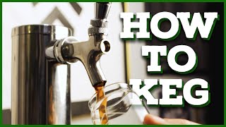 HOW TO KEG YOUR HOME BREW ft NewAir Single Tap Kegerator [upl. by Alleirbag142]