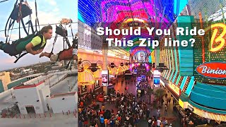 Las Vegas Zip Line Downtown Slotzilla [upl. by Aborn537]