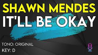 Shawn Mendes  Itll Be Okay  Karaoke Instrumental [upl. by Dielle242]