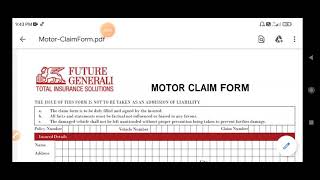 future generali insurance motor claim [upl. by Oicirtap783]