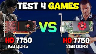 HD 7750 1GB Vs R5 240 1GB  Teste 4 Games [upl. by Inglis]